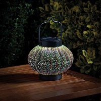 QDStores  Bright Garden Hanging Solar 3D Cosmos Lantern