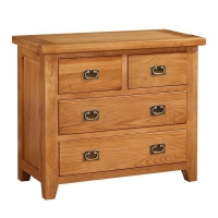 QDStores  Cotswold 4 Drawer Bedroom Chest Furniture