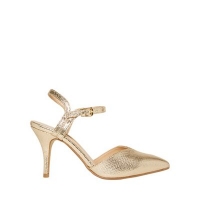 Debenhams  Dorothy Perkins - Gold elsie court shoes