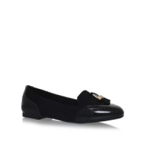 Miss KG - Black karina flat slip on loafers