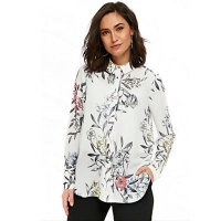 Debenhams  Wallis - Cream floral print shirt