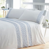 Debenhams  Home Collection - Blue Bronwyn geo embroidery bedding set
