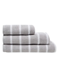 Debenhams  J by Jasper Conran - Grey marl stripe towel