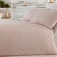 Debenhams  Home Collection - Pink Simone embroidery bedding set