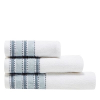 Debenhams  J by Jasper Conran - Aqua striped border towel