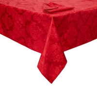 Debenhams  Home Collection - Red damask tablecloth and napkin set