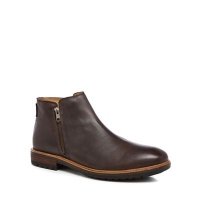 Debenhams  Ben Sherman - Dark brown leather Jake Chelsea boots