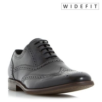 Debenhams  Dune - Black Wrugby wide fit oxford brogue shoes