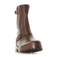 Debenhams  Dune - Dark brown Camberly tall double buckle boots