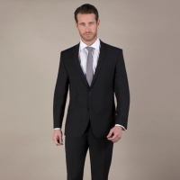 Debenhams  Ben Sherman - Black pindot 2 button suit jacket
