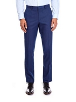 Debenhams  Burton - Royal blue pindot slim fit trousers