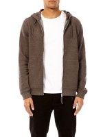 Debenhams  Burton - Charcoal zip-through hoodie
