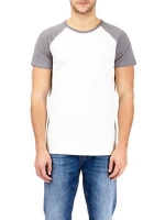 Debenhams  Burton - Dark grey and frost raglan t-shirt