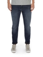 Debenhams  Burton - Blue and grey wash stretch tapered leg jeans