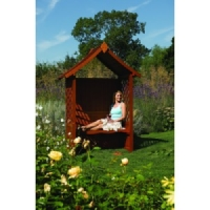 Rowlinson Canterbury Hardwood Arbour 0.92x2.3x1.65m Brown £399.00