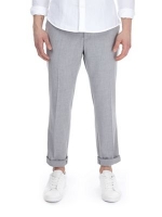 Debenhams  Burton - Grey stretch textured slim fit trousers