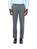 Debenhams  Burton - Grey slim fit herringbone trousers