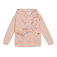 Debenhams  Mantaray - Girls pink floral embroidered hoodie