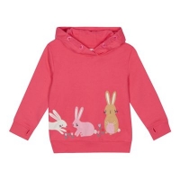 Debenhams  bluezoo - Girls navy bunny applique hooded sweater