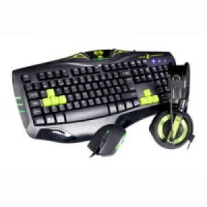 E-Blue Cobra PC Gaming Keyboard Mouse Headset Combo Bundle/K &pound;16.00