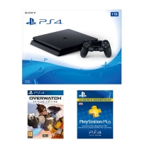 BargainCrazy  Sony PlayStation 4 1TB Console With Overwatch And 365 Days P