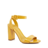 Debenhams  J by Jasper Conran - Yellow patent Jessica high block heel