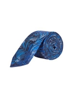 Debenhams  Burton - Cobalt leaf print tie