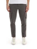 Debenhams  Burton - Grey tapered fit stretch cargo trousers