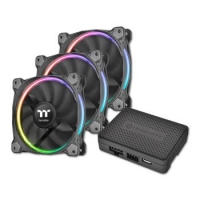 Scan  Thermaltake 3 Pack 120mm Riing Premium Edition RGB Fan and F