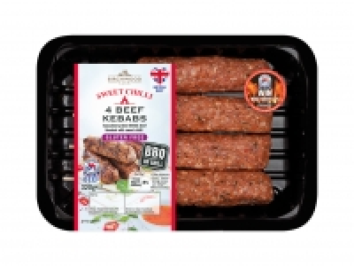 Lidl  Birchwood Farm 4 Sweet Chilli British Beef Kebabs