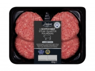 Deluxe 4 Scotch Beef Quarter Pounders