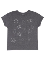 Debenhams  Outfit Kids - Girls grey star graphic top