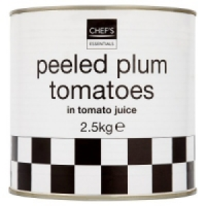 Chefs Essentials Peeled Plum Tomatoes in Tomato Juice 2.5kg