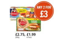 Budgens  Birds Eye 10 Omega 3 Fish Fingers and Chicken Burgers