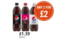 Budgens  Pepsi Max, Max Cherry and Diet