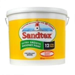 Sandtex Microseal Smooth Pure Brilliant White Masonry Paint