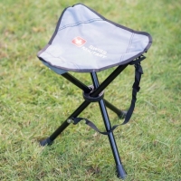 BMStores  Swiss Military Compact Tripod Chair - Grey