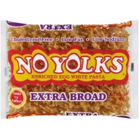 Walmart  No Yolks Cholesterol-Free Egg White Pasta, Extra Broad Noodl