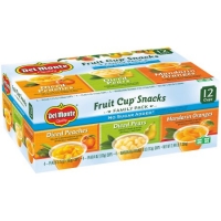 Walmart  Del Monte No Sugar Added Assorted Flavors Fruit Cup Snacks, 