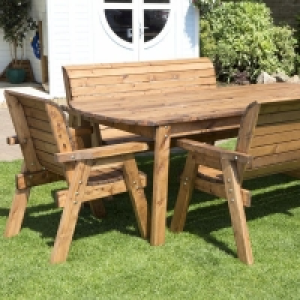 8 Seat Rectangular Table Combi Scandinavian Redwood Garden F £599.95