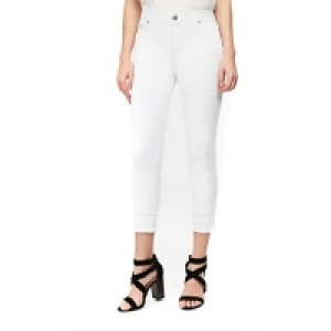 Wallis - Petite white triple fray jeans