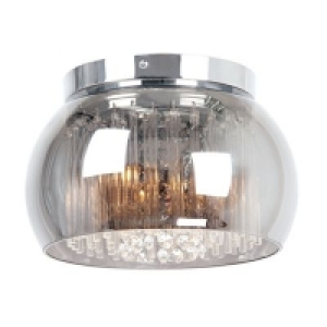 Home Collection - Smoked Glass with Clear Cystal Glass Dropp £90.00