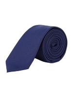 Debenhams  Burton - Navy blue slim plain tie