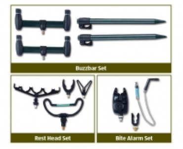 Aldi  Fladen Buzzbar Set/Rest Head Set/Fladen Bite Alarm