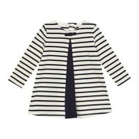 Debenhams  J by Jasper Conran - Baby girls navy stripe print jersey dr