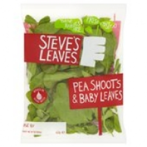 Steves Leaves Pea Shoots & Baby Leaves £1.00