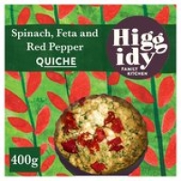 Ocado  Higgidy 6 Inch Spinach, Feta & Red Pepper Quiche