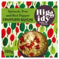 Ocado  Higgidy 6 Inch Spinach, Feta & Red Pepper Crustless Quiche