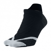 InterSport Nike Mens Elite Cushioned No-Show Tab Black Running Sock