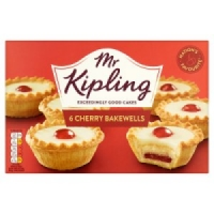 Mr Kipling 6 Cherry Bakewells £0.89